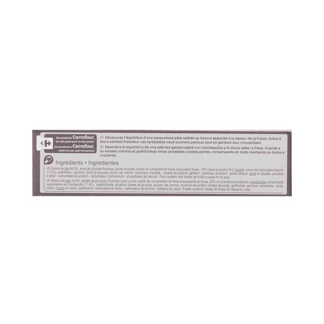 Carrefour Strawberry Square Tarts 127g