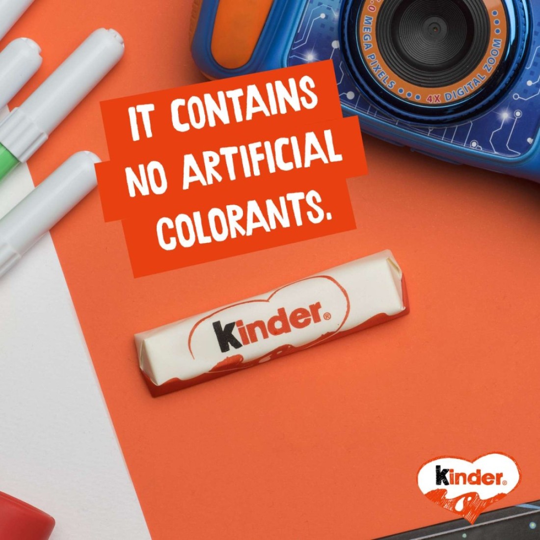 Kinder Chocolate Pack of 8 Bars, 100g