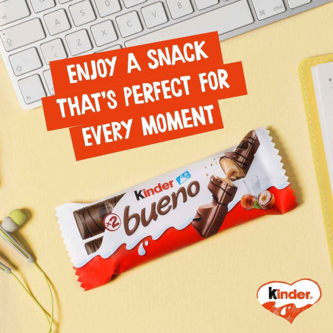 Kinder Bueno Milk Chocolate Bar Multi Pack of 5 10 Bars 215g