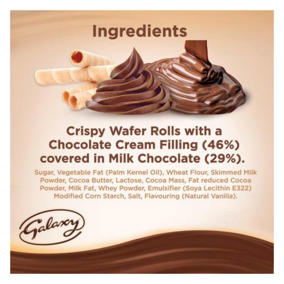 Galaxy Flutes Chocolate Wafer, 270g Pack of 2