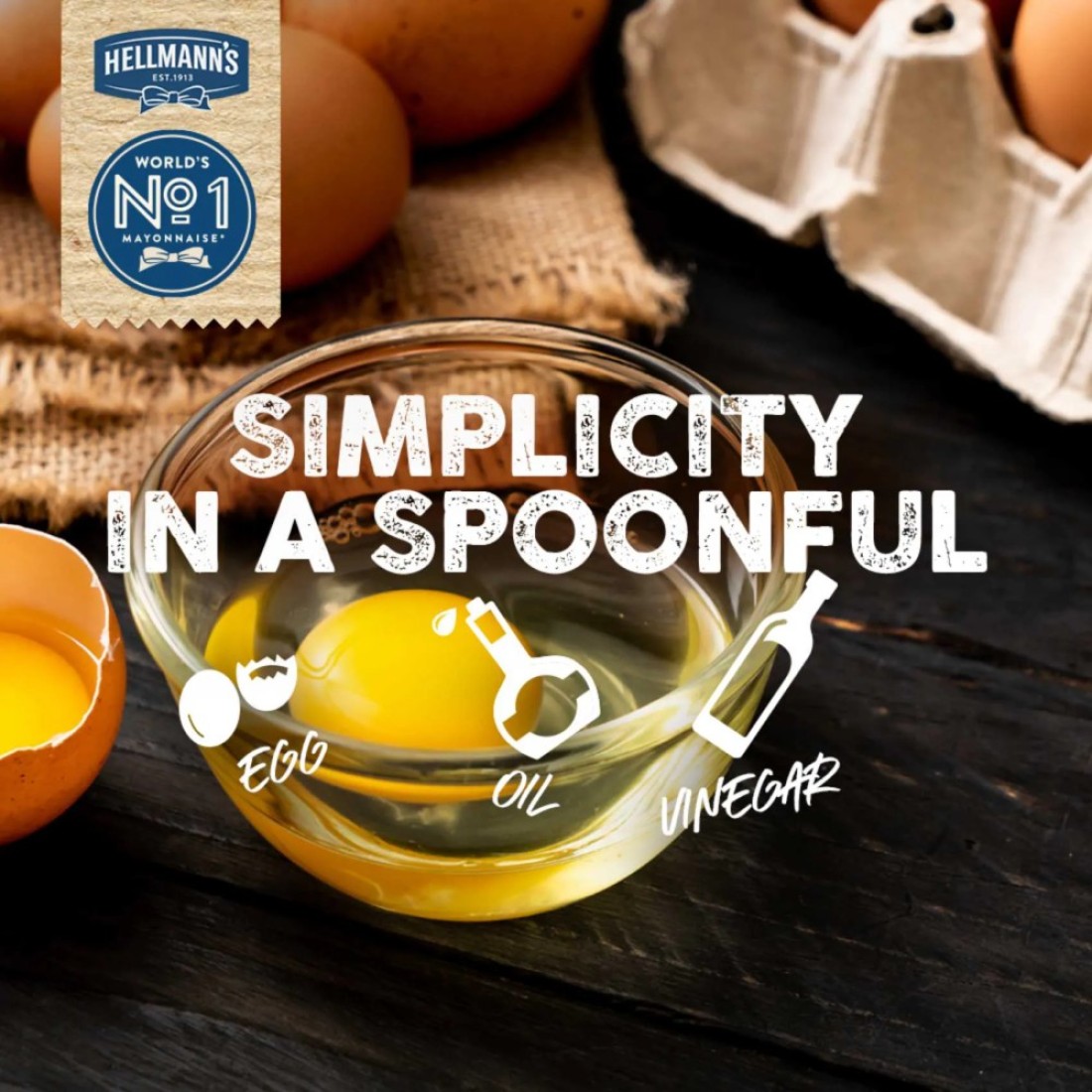 Hellmann&#39;s Mayonnaise Real 915g