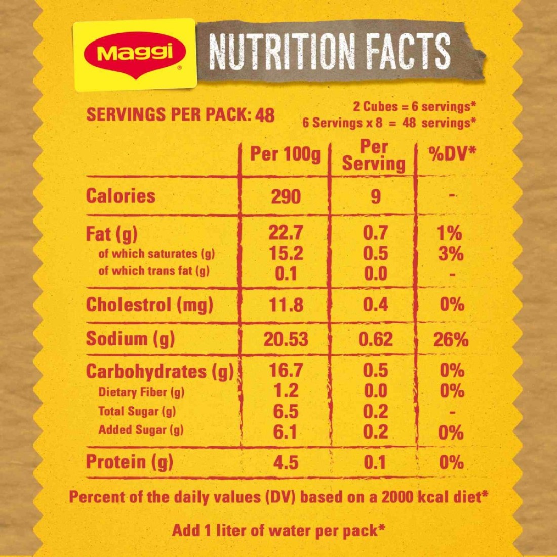 Nestle Maggi Chicken Stock 18g Pack of 8