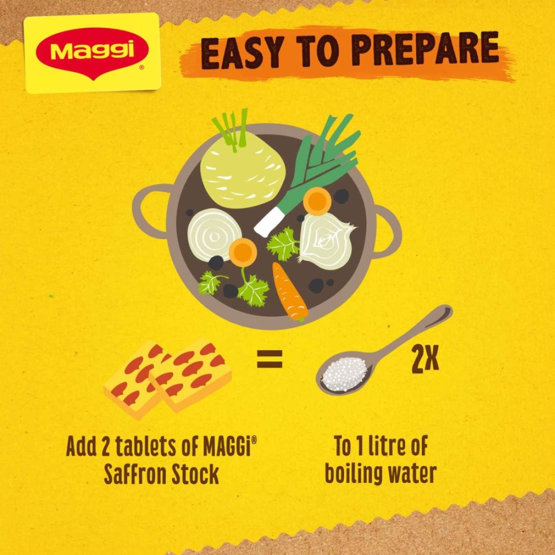 Nestle Maggi Saffron Stock Cube 20g