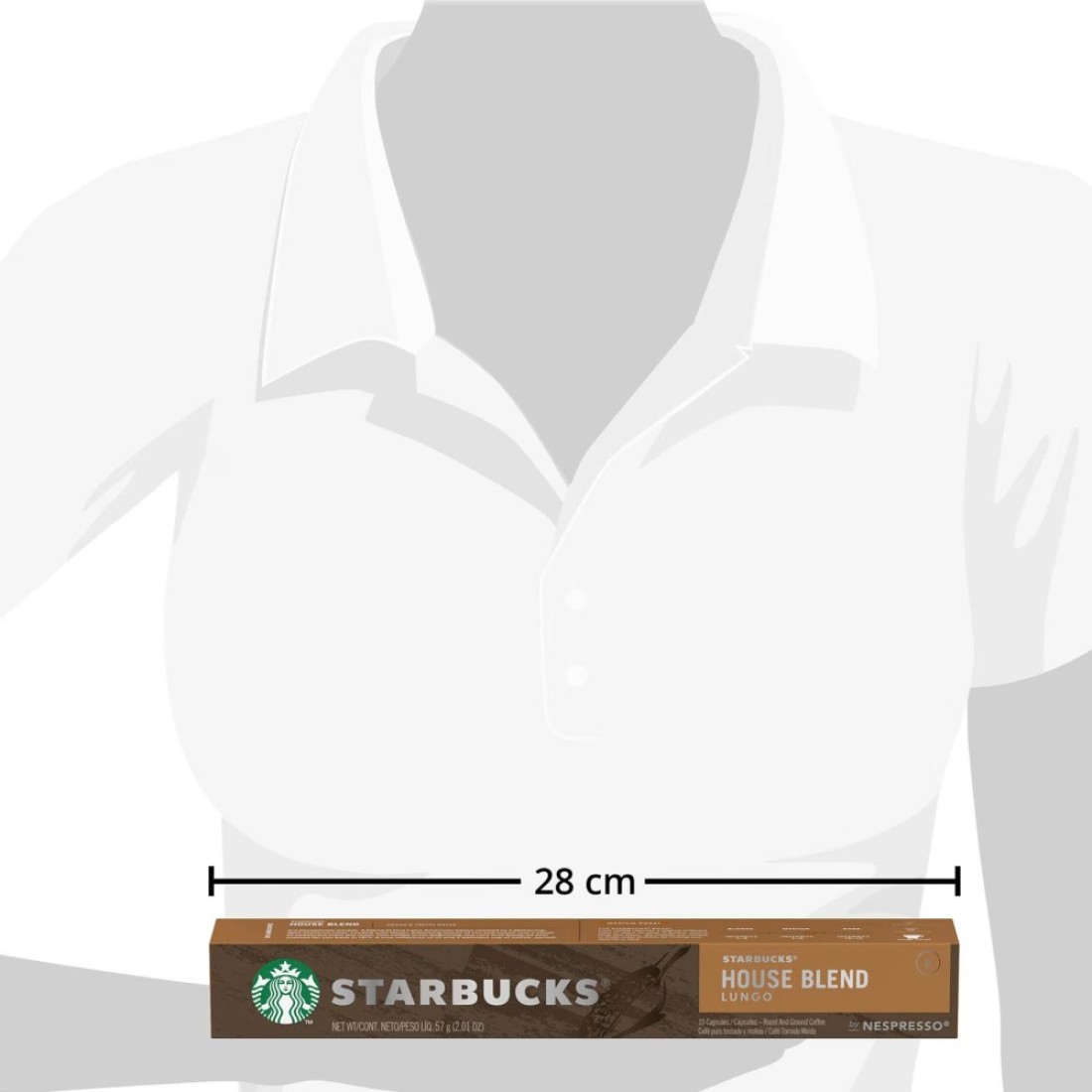 Starbucks House Blend Lungo Medium Roast Coffee Capsules 10 Capsules, 57g