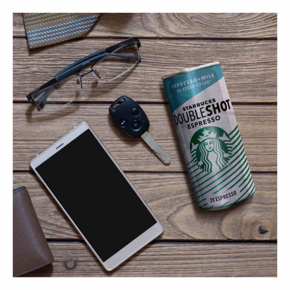 Starbucks No Added Sugar Doubleshot Espresso Arabica Coffee Drink, 200ml Pack of 4