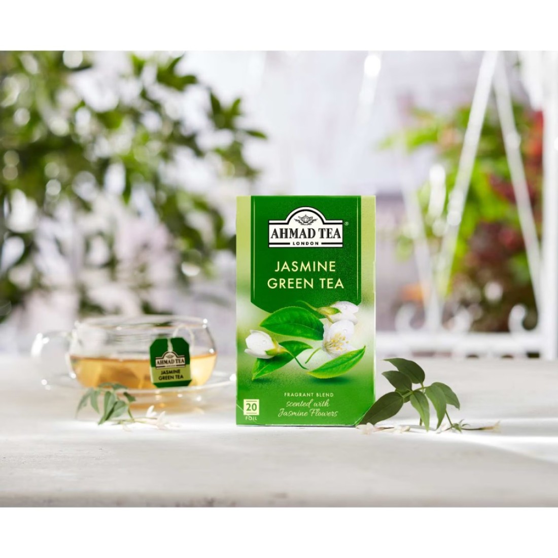 Ahmad Tea Jasmine Romance Green Tea Bags 20 Tea Bags