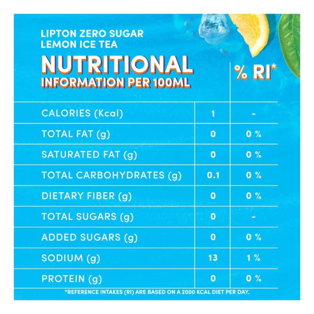 Lipton Zero Sugar Lemon Ice Tea 320ml
