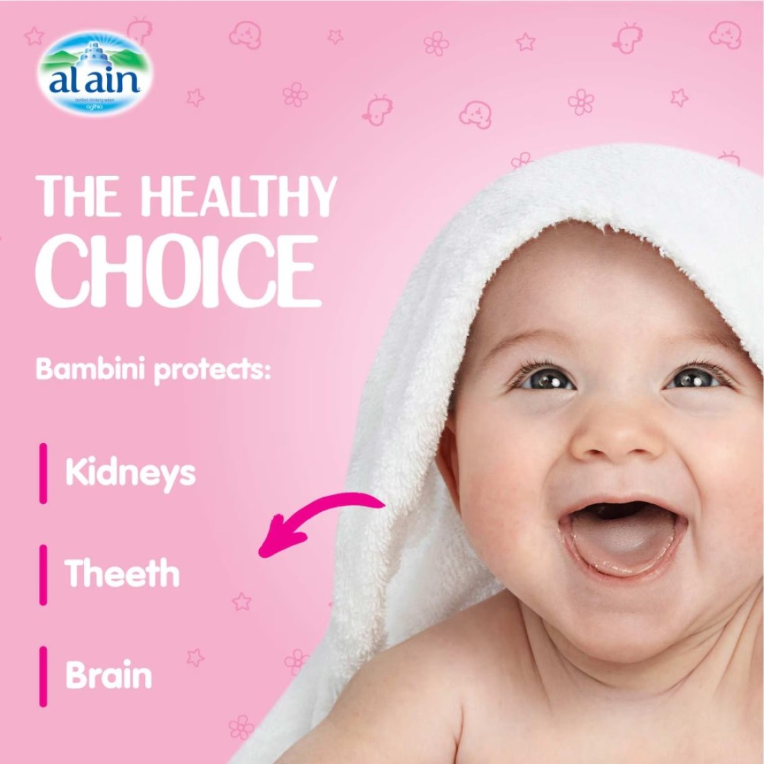 Al Ain Bambini Bottled Drinking Water 330ml Pack of 12