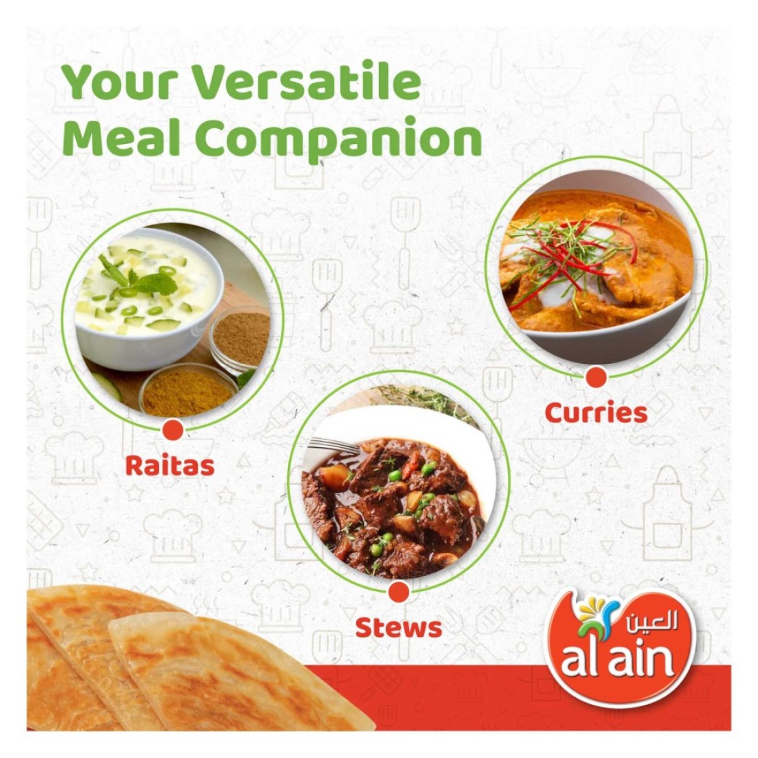 Al Ain Plain Paratha, 400g