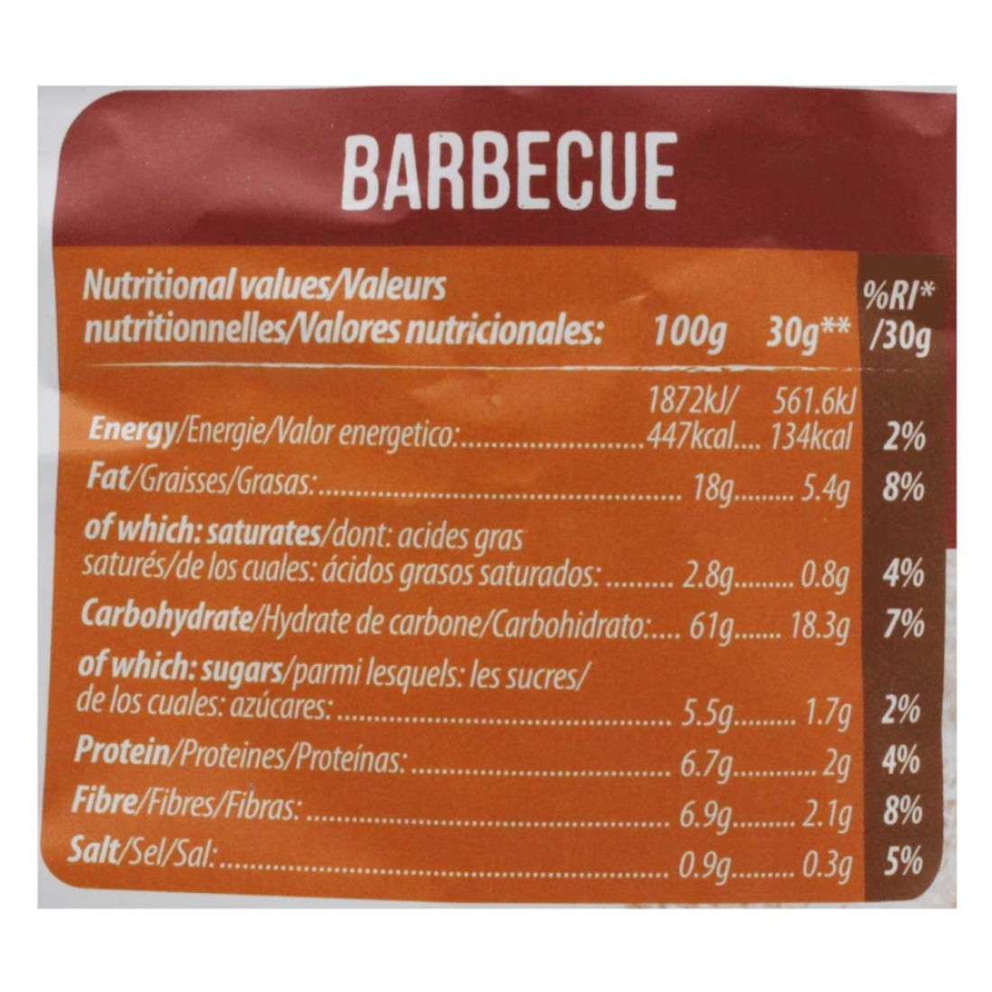 Rice Up! Barbecue Brown Rice Chips, 60g