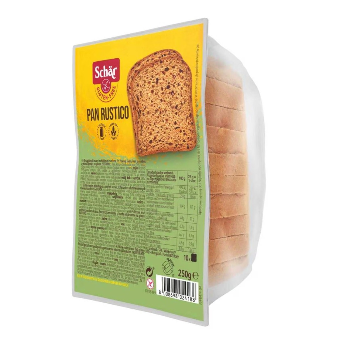 Schar Gluten Free Pan Rustico Breads 250g