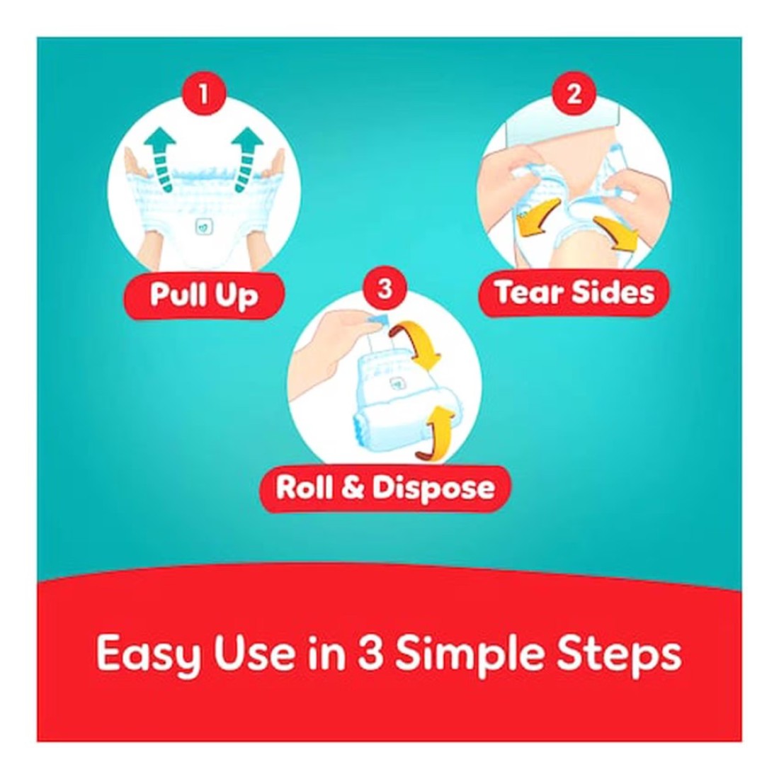 Pampers Rash Protection Pants Size 5 12-18kg Mega Pack 48 Pants Pack of 3