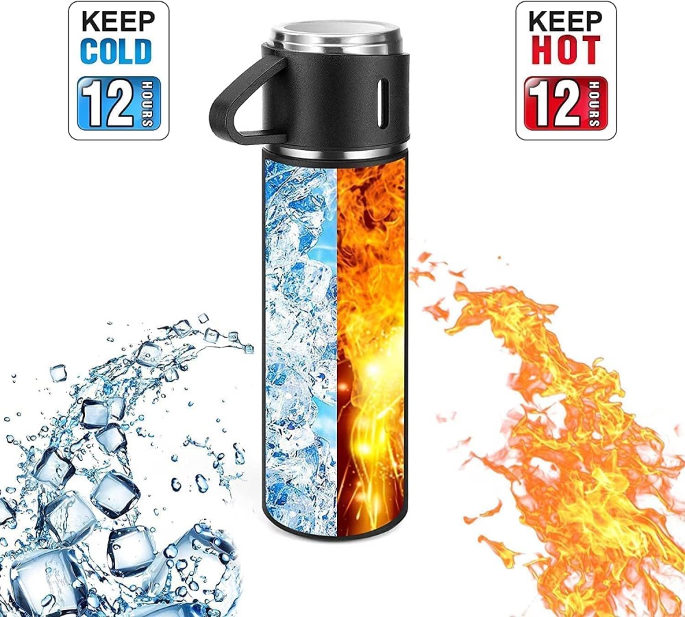 Fitto 500ML Vacuum Flask Stainless Steel Water Bottle with Gift Box Insulated Coffee Tumbler for Hot & Cold Drinks Travel Mug for Office, Home, and Outdoors Leakproof & Durable