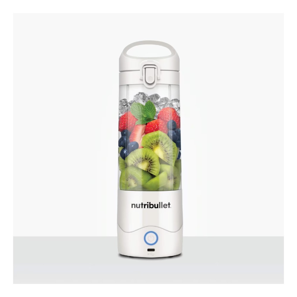 Nutribullet Portable Blender with Handled Sip Lid NB-PB475W White 475ml
