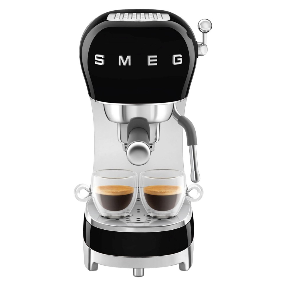 Smeg Espresso Coffee Machine with Pump ECF02BLUK Black 1350W