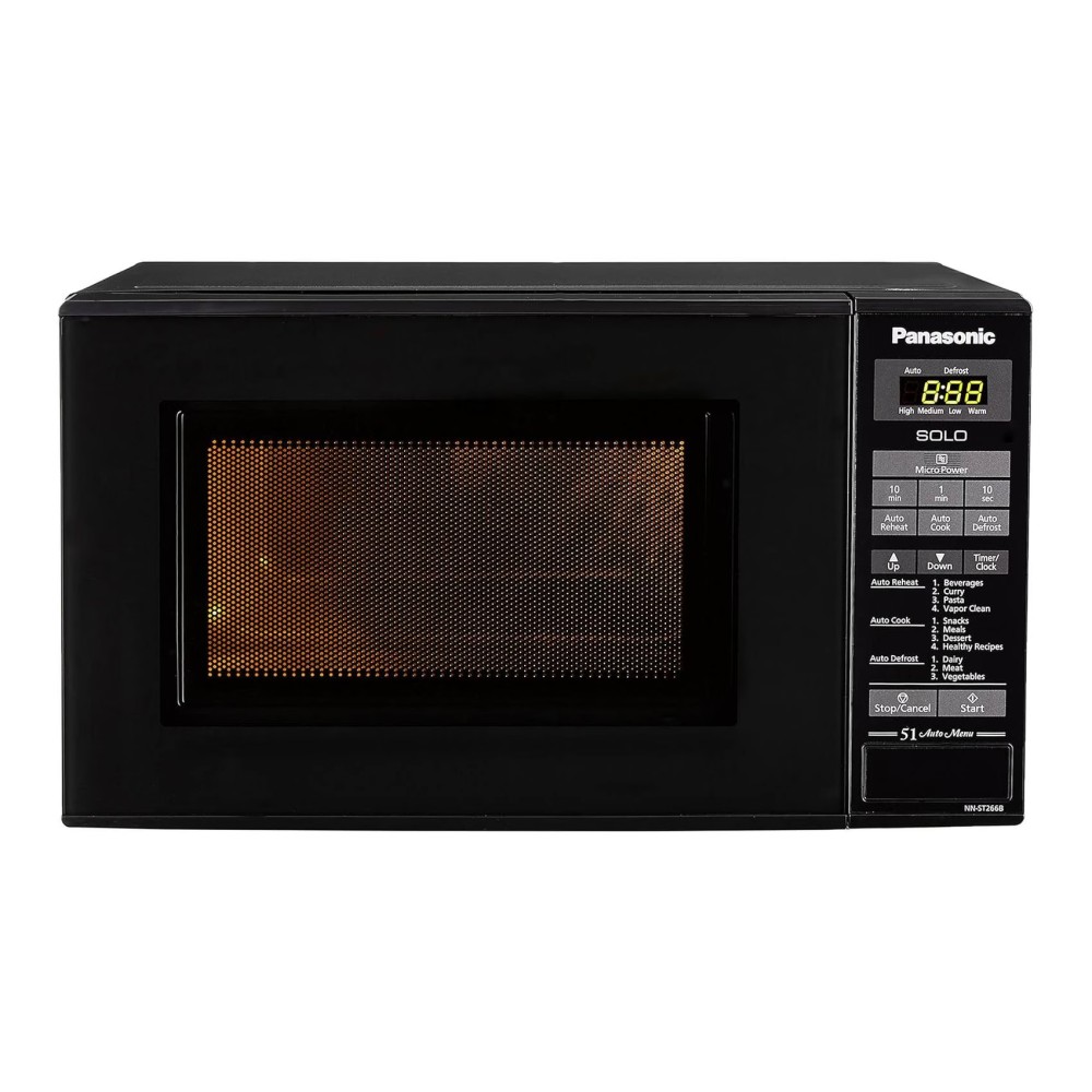 Panasonic Solo Microwave Oven NN-ST266BVTG Black 20L