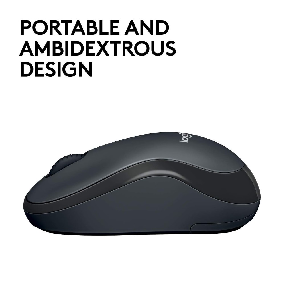 Logitech M220 Silent Wireless Mouse Charcoal