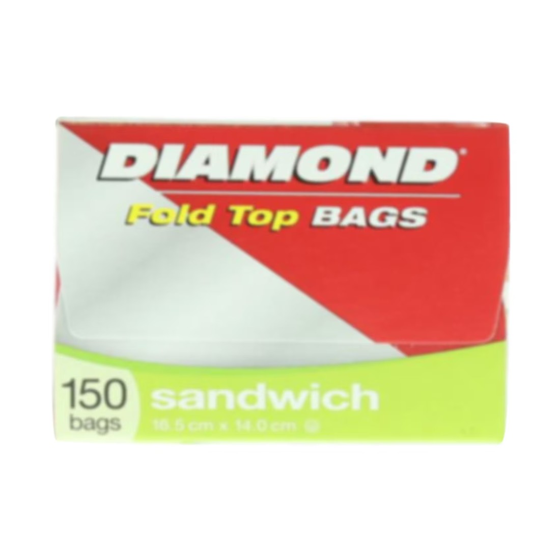 Diamond Sandwich Fold Top Clear 150 Bags