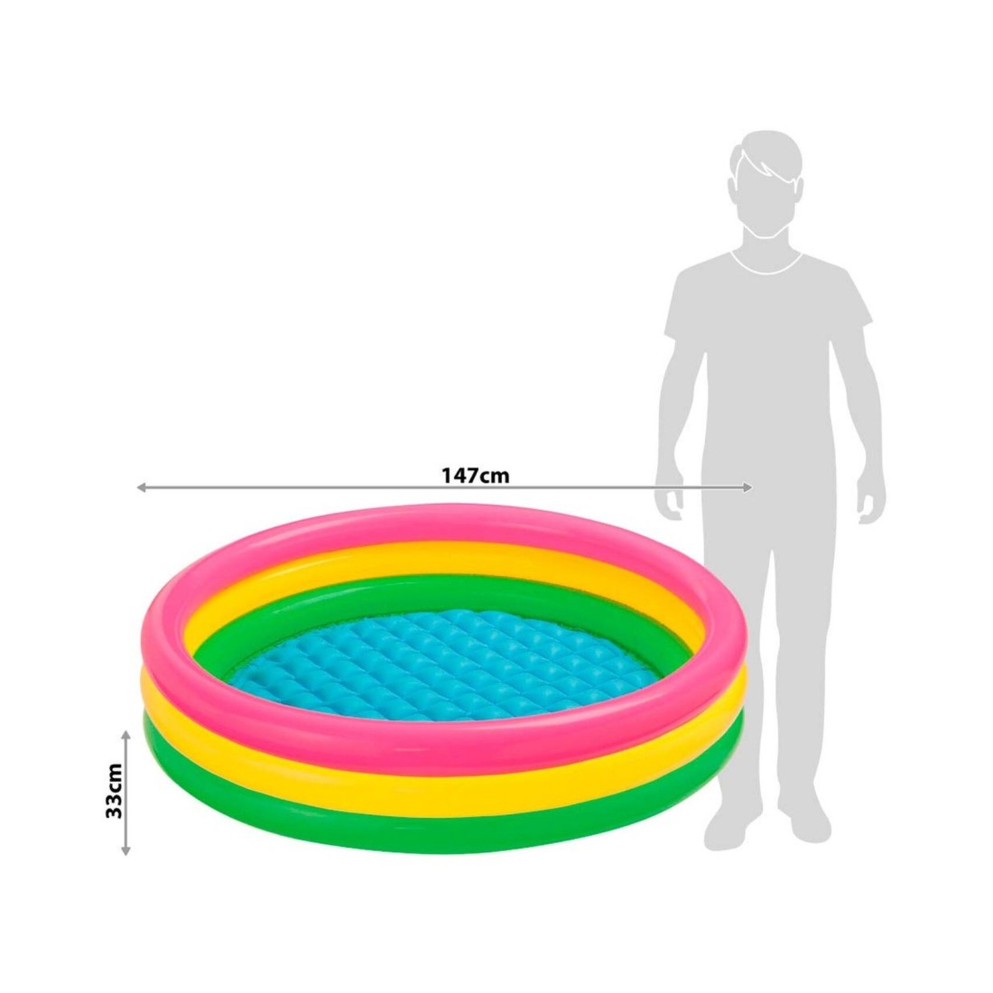 Intex Sunset Glow Baby Pool 57422 Multicolour 86x25cm