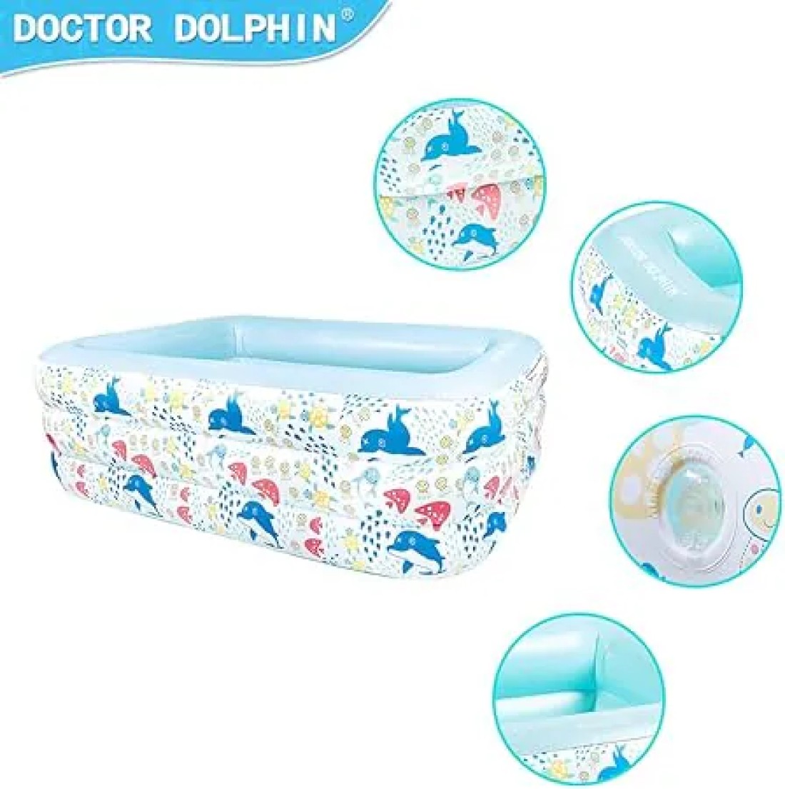 DOCTOR DOLPHIN INFLATABLE SWIM POOL, 300x180x60CM ,3+Years