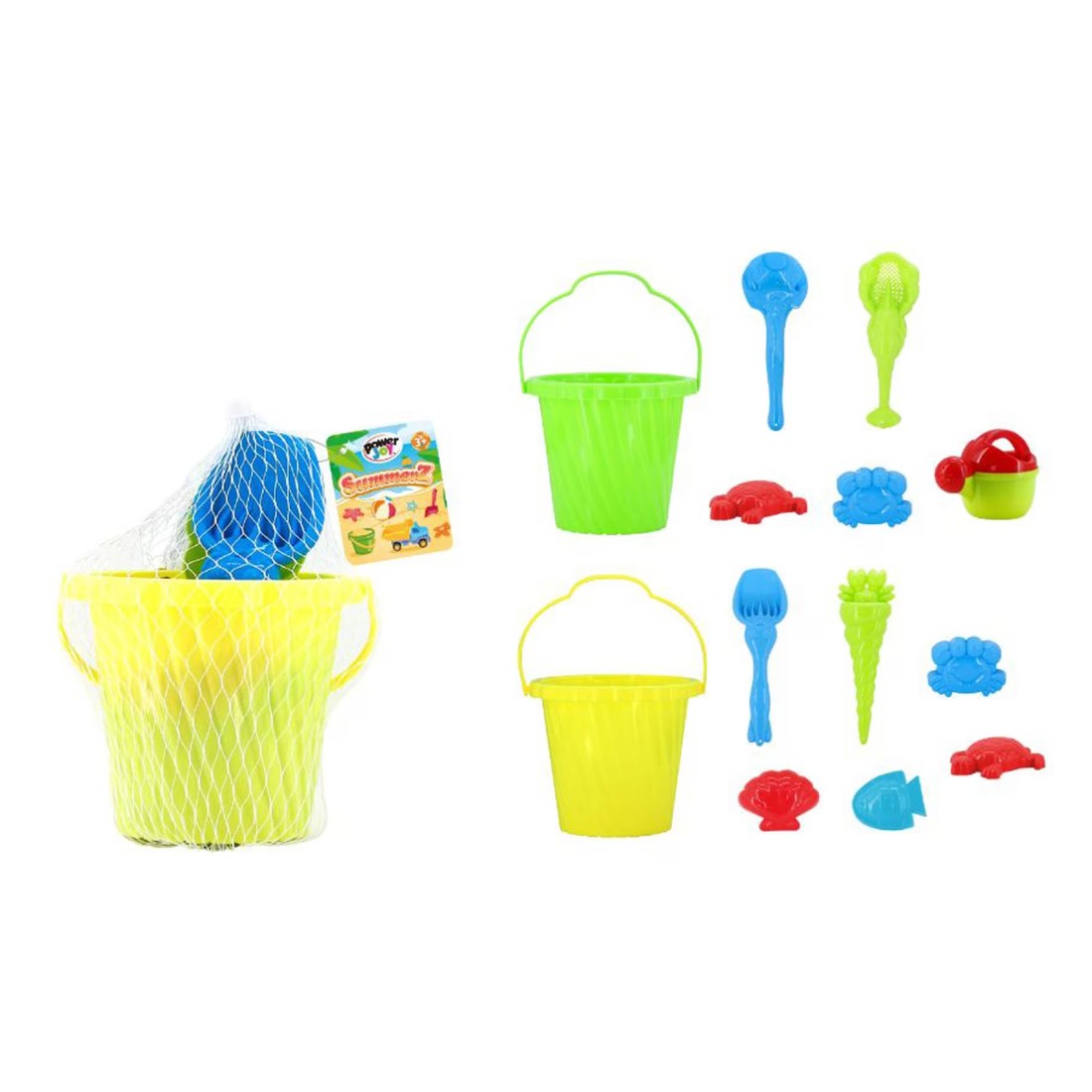 Power Joy Summerz Bucket 2 Assorted 6 PCS