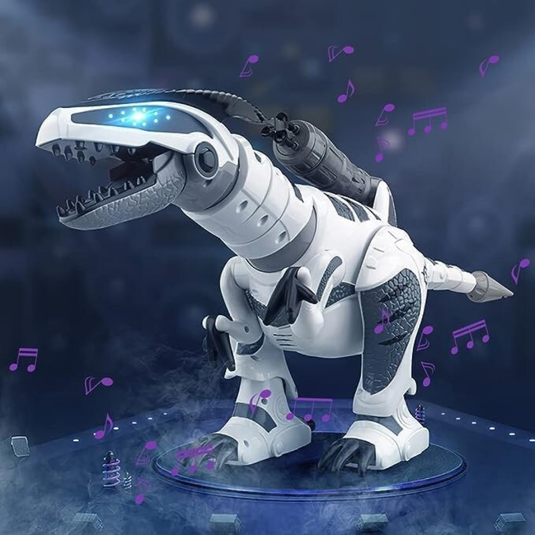 Dinosaur Robot Toy for Kids, Smart Programmable Giant Interactive Dinosaur with Walking, Singing, Dancing, and Light-Up Features, STEM Learning Gift for Boys and Girls