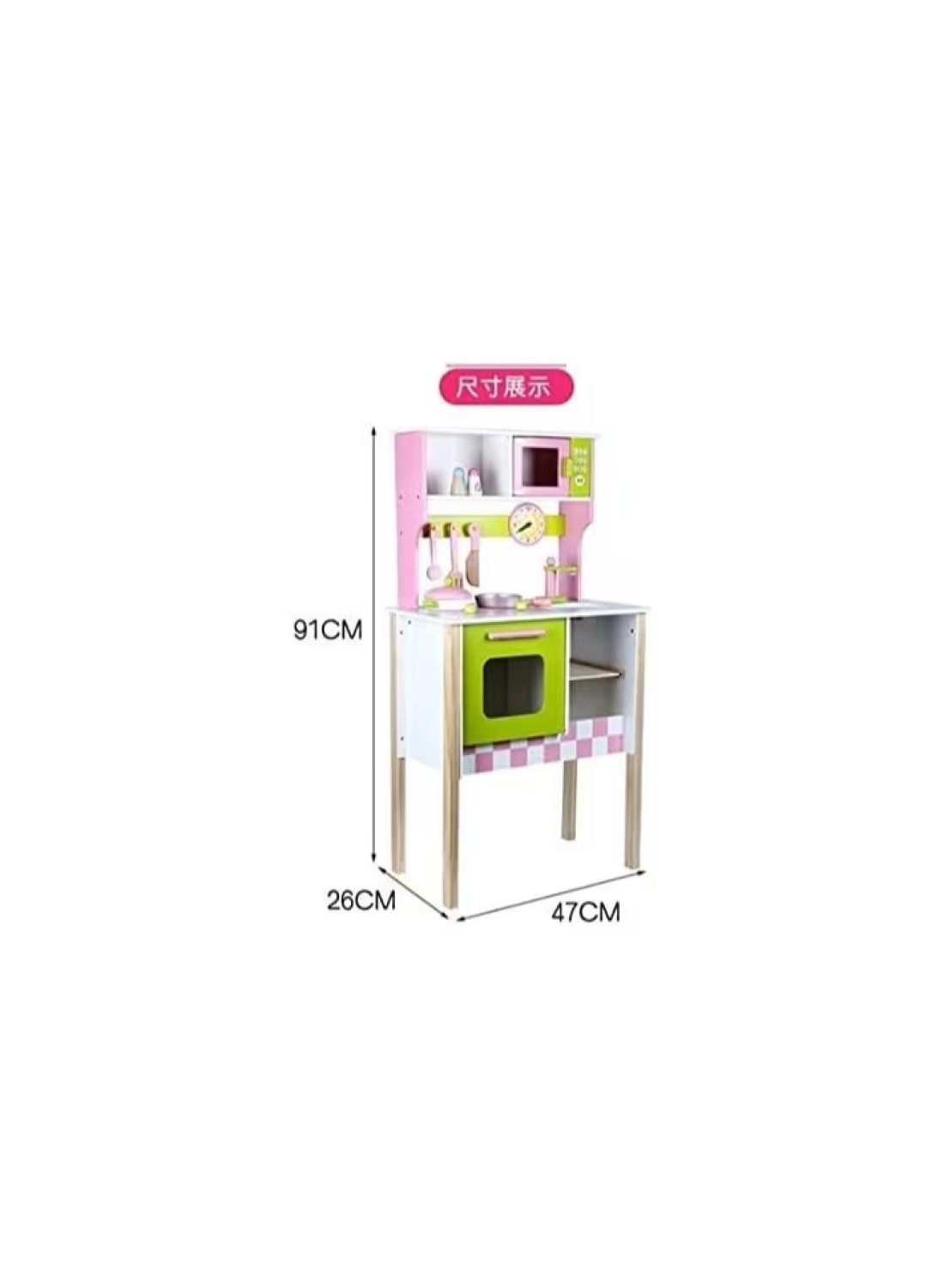 Wooden Pretend Play Kitchen Set for Kids – Simulation Cooking Toys with Utensils, Stove, Sink, and Accessories, Educational Role-Playing Kitchen Playset