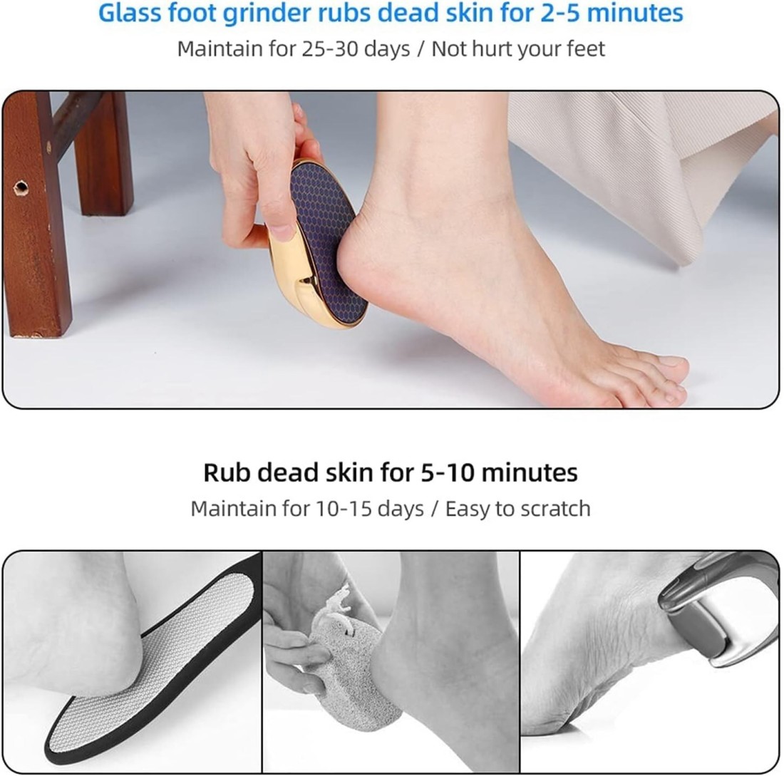 Nano Glass Callus Remover Foot File &ndash; High-Density Pedicure Tool for Hard Skin, Dead Skin, Corn Removal, and Cracked Heels