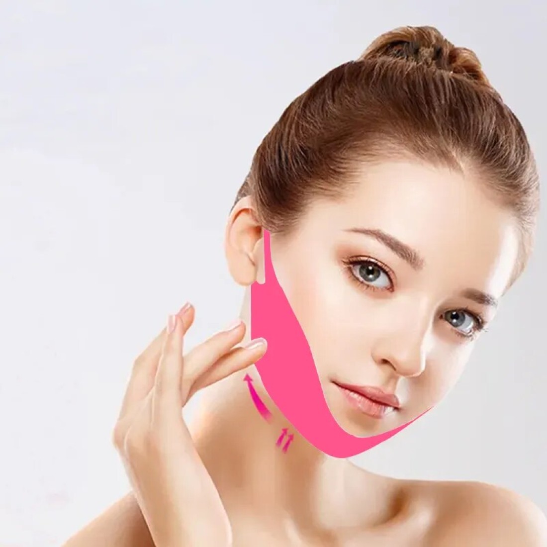 Slimming Face and Neck V-Line Lifting Mask – Firming Double Chin Up Lift Mask for Neck & Jawline – Tightening and Sculpting Treatment for a Slimmer Face (1pcs)