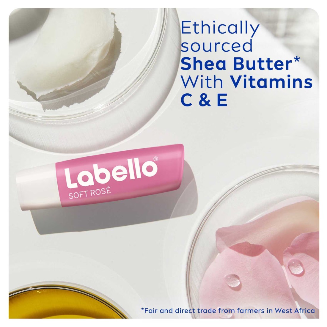 Labello Lip Care Moisturizing Lip Balm Soft Rose 4.8g
