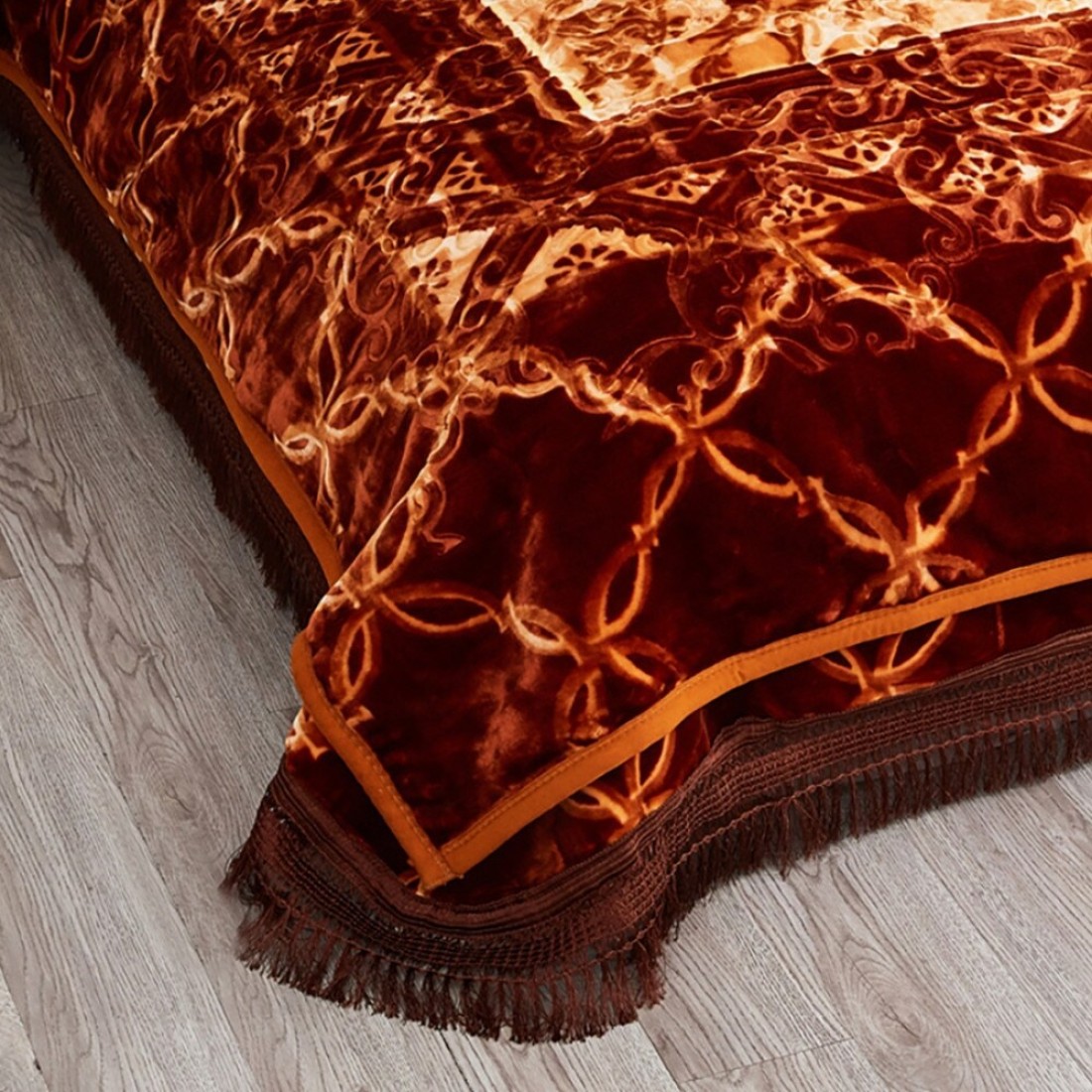 STARGOLD Korea Quality Luxury Blanket Set Of 4 Pieces King Size Double Ply Embossed Design Bedspread, Blanket, Pillow Cases SG-BLC640