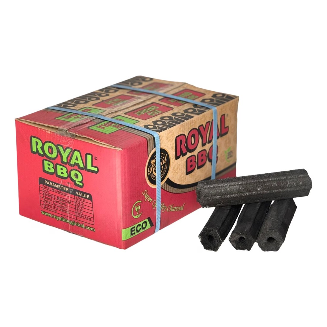 Royal Sawdust BBQ Coal Red Box 8kg