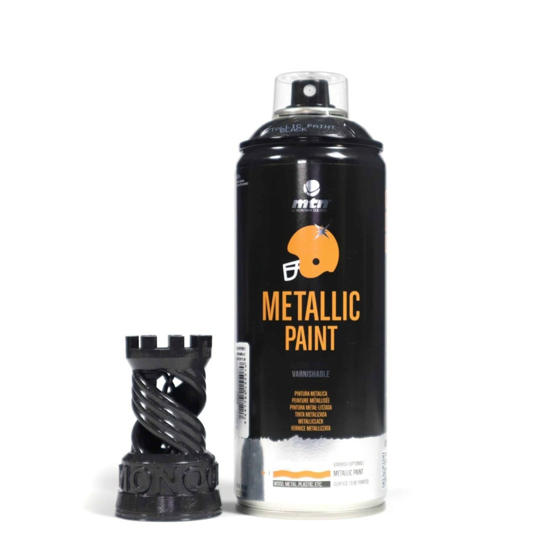 Montana Colors MTN PRO Metallic Paint Black Spray Paint 400ml