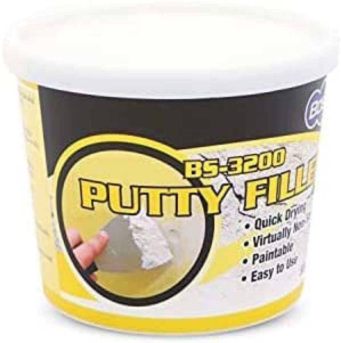 ABBASALI BOSSIL All-Purpose Putty, Putty Filler, Spackling for Drywall, Quick Drying, Designed for Interior and Exterior Home Use, Paintable, Permanent, Non-Shrinking, 500g & 3" Wall Scrapper