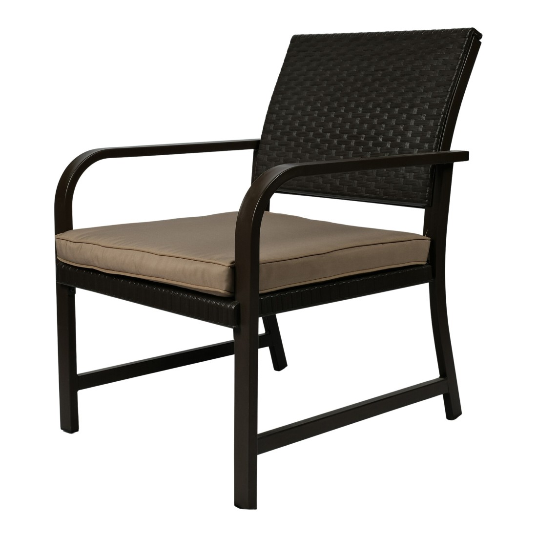 Jeffcoco Furniture Garden Lounge Set,Outdoor Chair with Cushions,Patio Outdoor Balcony Seat,Coffee Shop Set