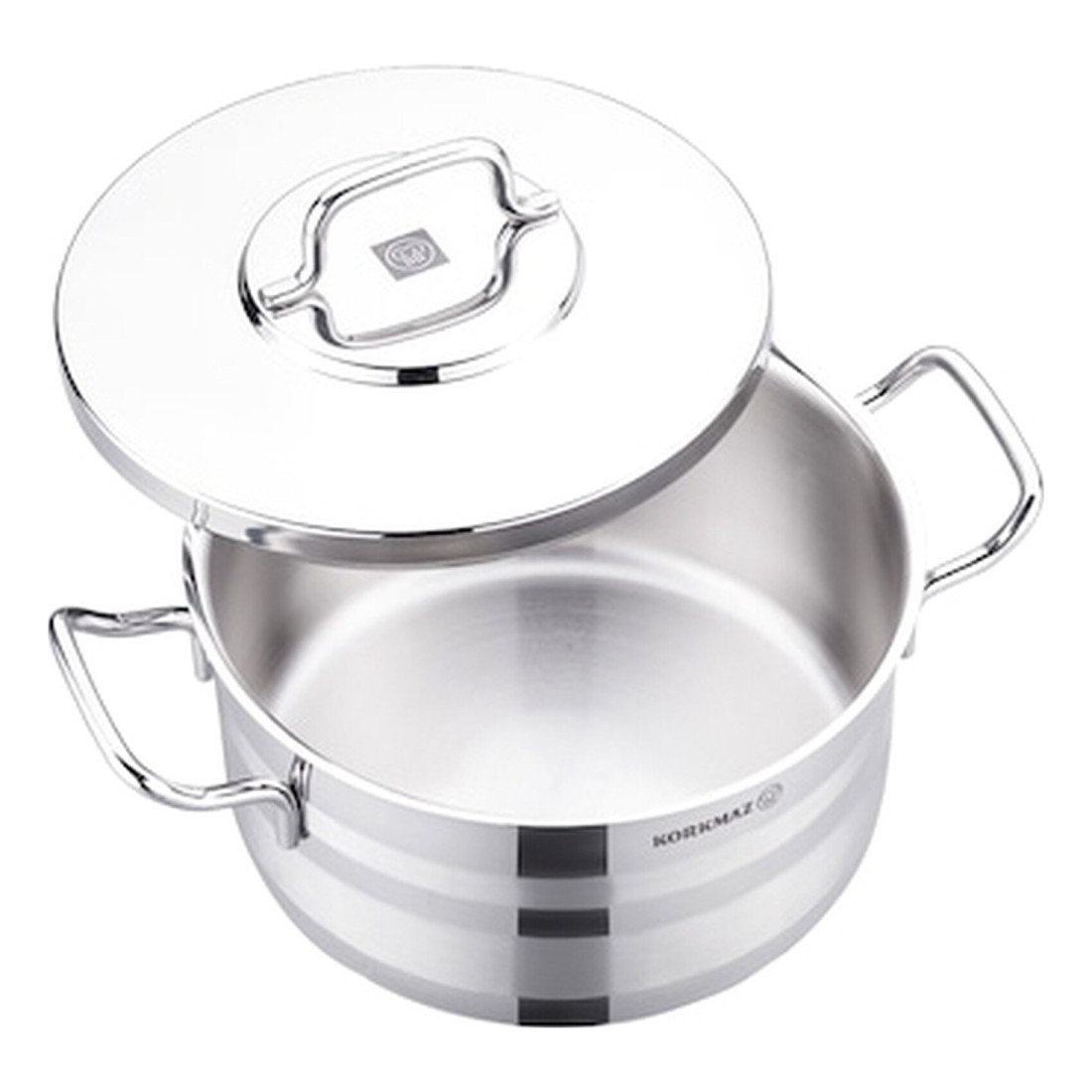 Korkmaz Astron Cookware Set A2055 Silver 8 PCS