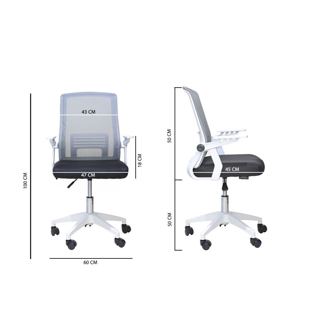 Arfan Ergonomic Office Chair with Lumbar Support, Thicker Cushion, 360-Degree Swivel, Adjustable Height, and Smooth Casters &ndash; Durable &amp; Comfortable Desk Chair for Home and Office