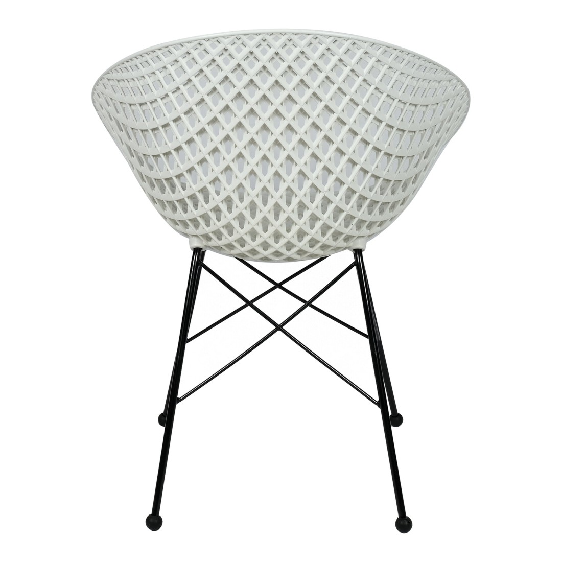 Jeffcoco Furniture industrial stylel Chair Modern Design Dining Chair For Home,Restaurant,Office Desk Reading,Coffee Shop,Indoor Outdoor Chair (White)