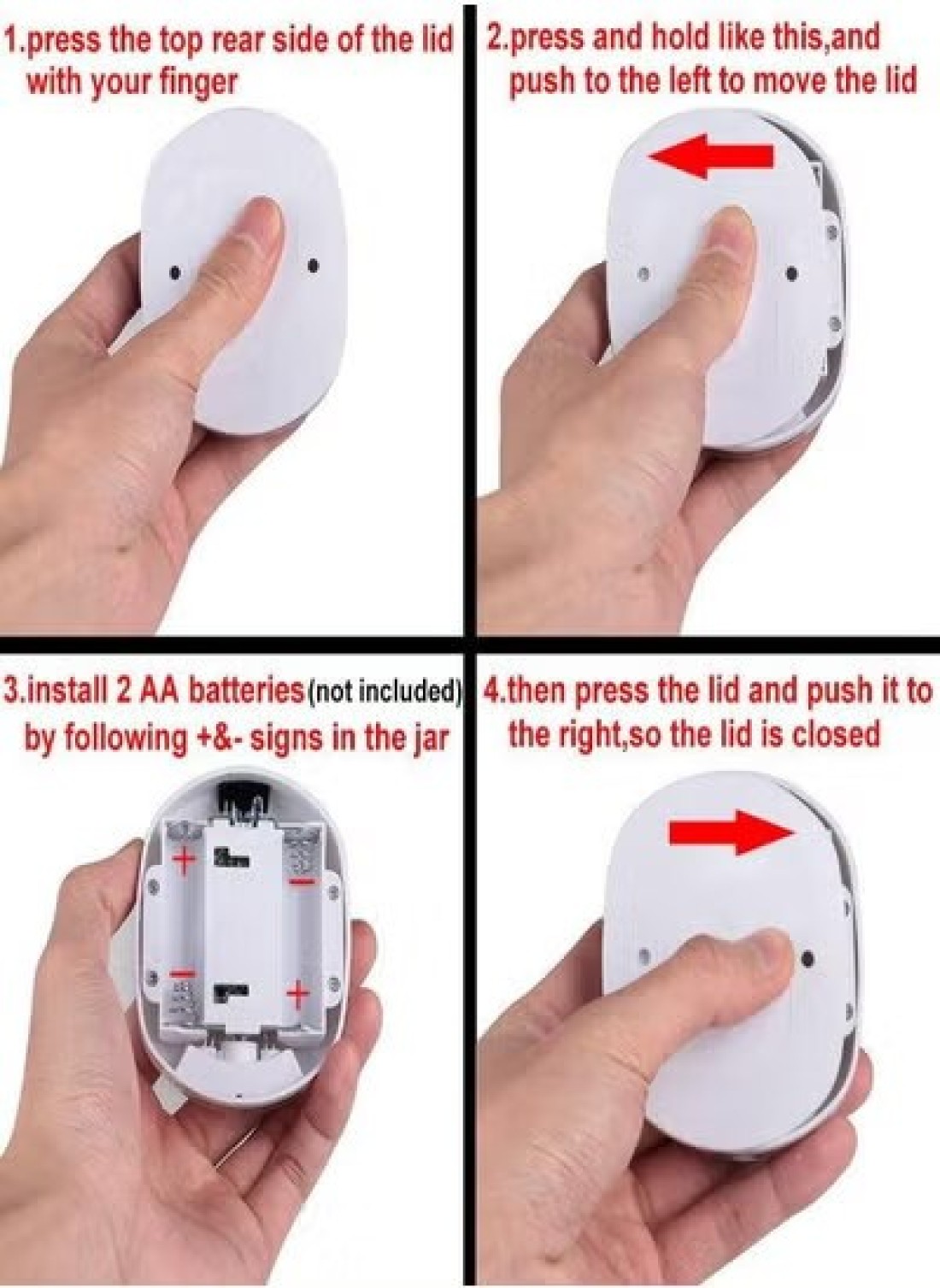 Radiotronics Motion Activated Toilet Night Light, Auto Motion Sensor Toilet Seat Night Light Bathroom Nightlight with Red and Green Light