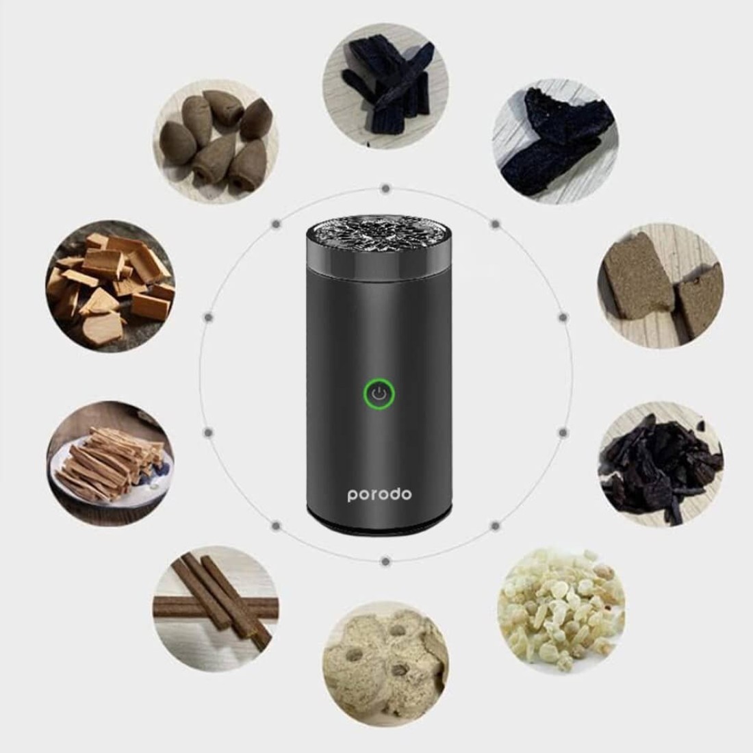 Rechargeable Electric Car Incense Burner, Porodo Smart Bakhoor