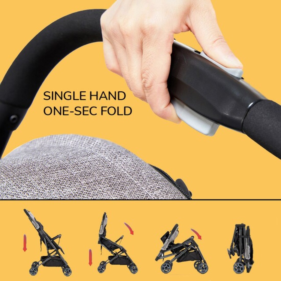 Teknum Yoga Lite Stroller - Black