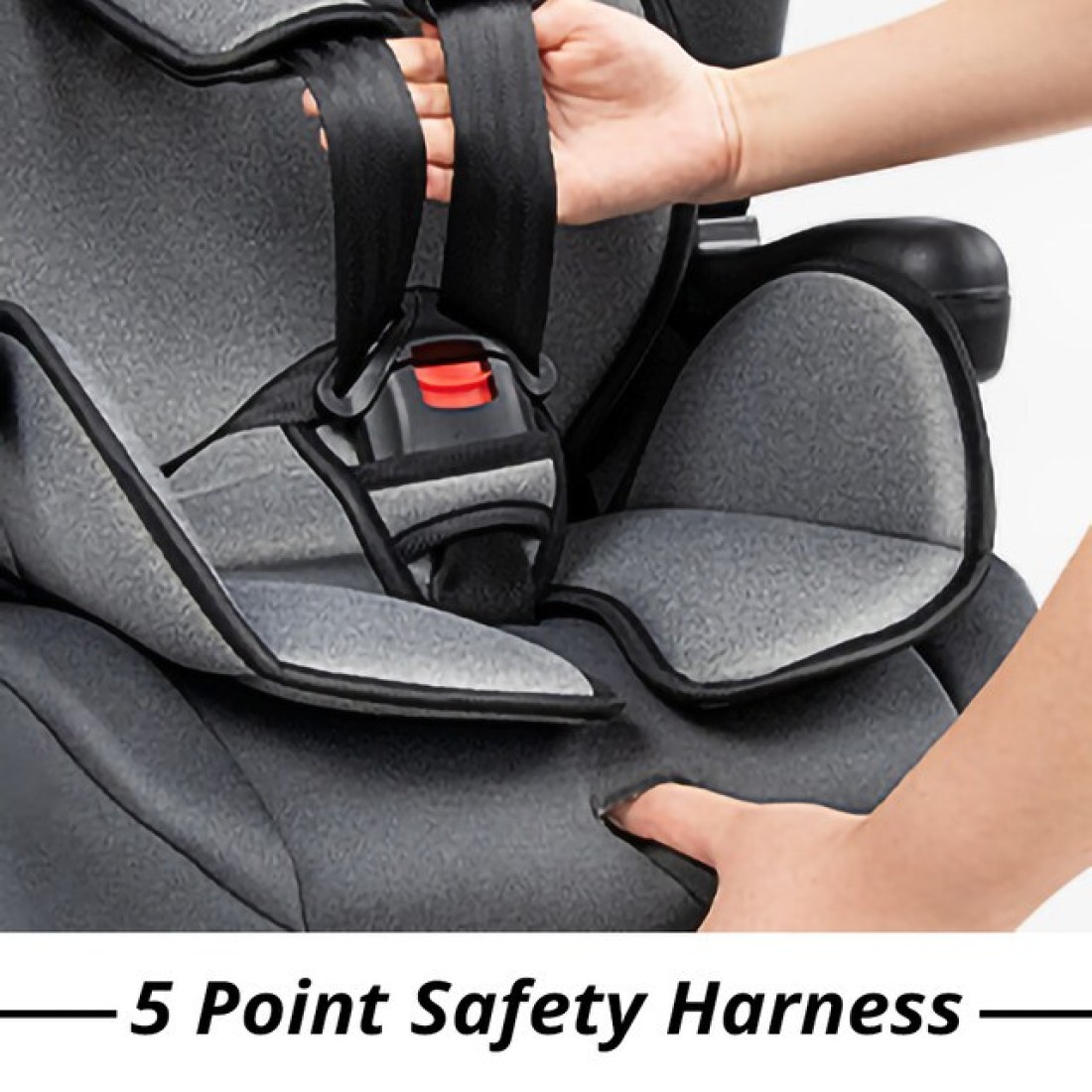 Teknum Pack and Go Foldable Car Seat w / Ace Diaper Bag - Grey