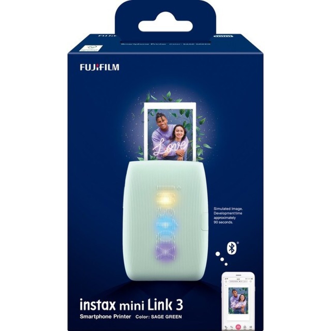 Fujifilm Instax Mini Link 3 Sage Green Instant Photo Printer
