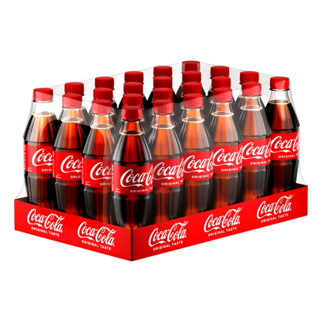 Coca-Cola Original Taste Carbonated Soft Drink Pet 500ml Pack of 24