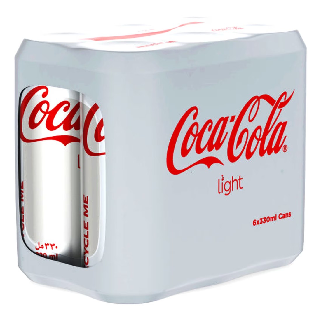 Coca-Cola Light Carbonated Soft Drink Can 330ml Pack of 6
