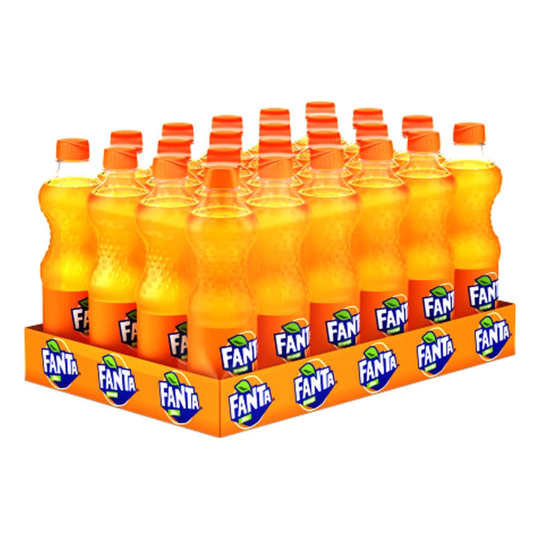 Fanta Orange Carbonated Soft Drink Pet 500ml Pack of 24