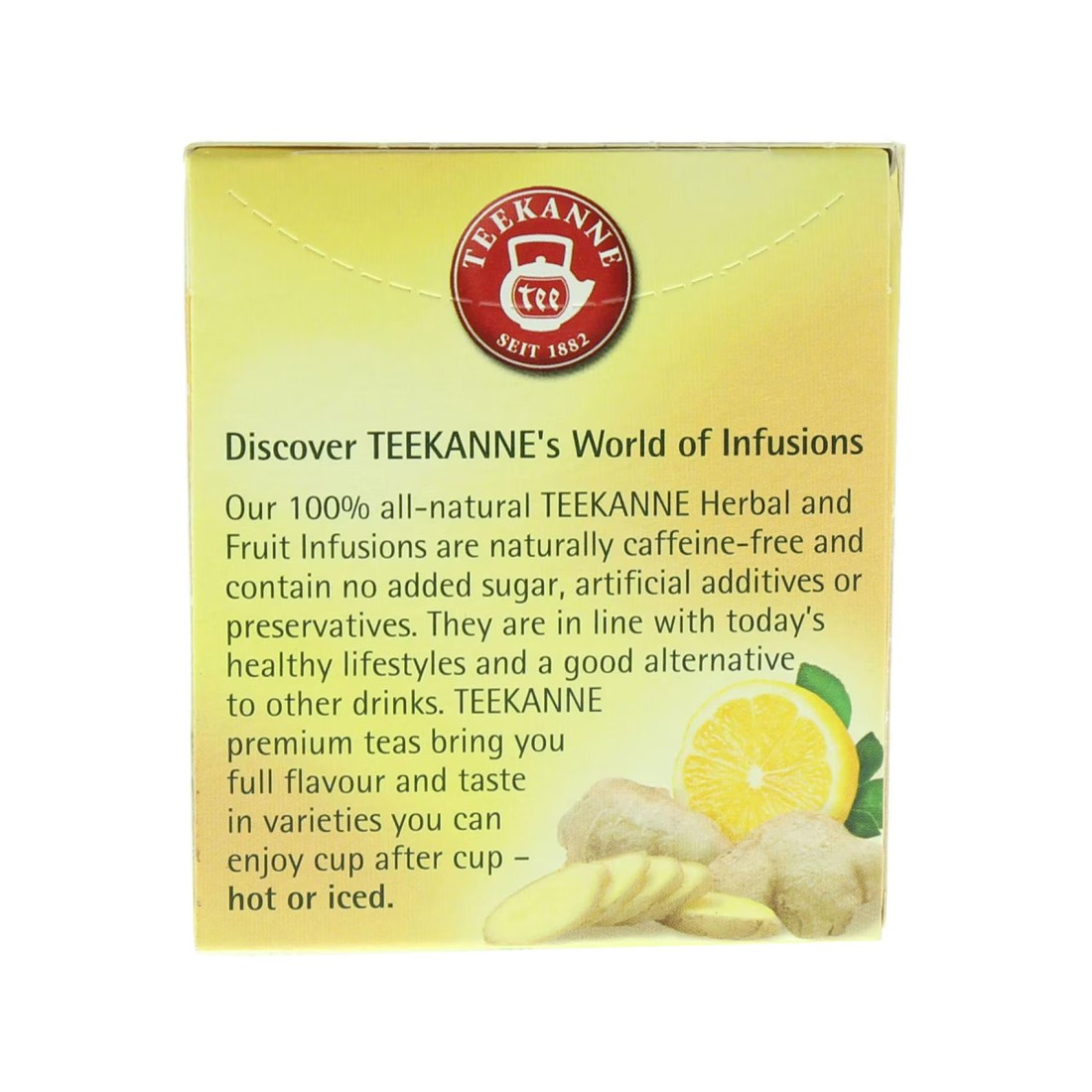 Teekanne Aromatic and Spicy Ginger Lemon Tea Bags, 35g