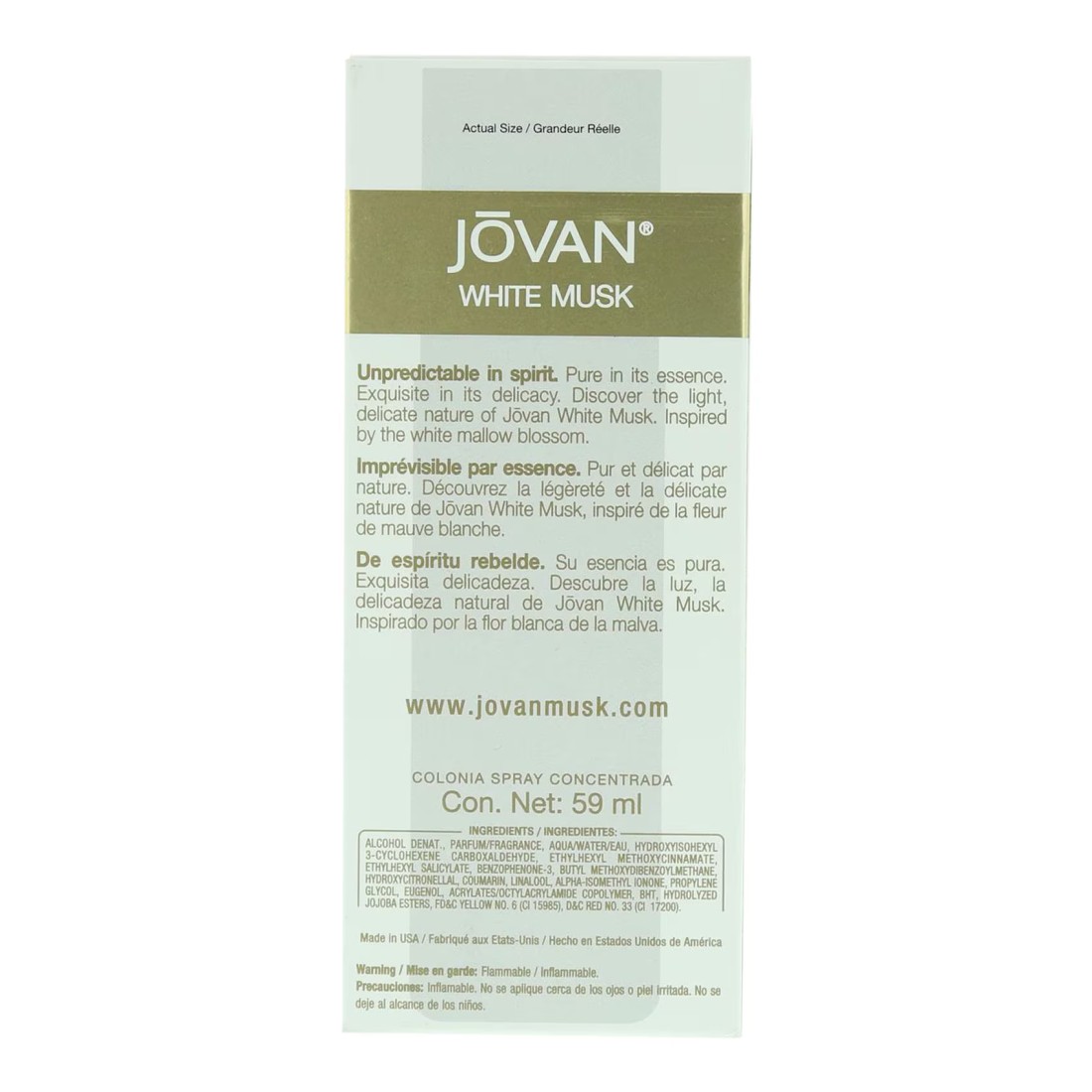 Jovan White Musk Cologne 59ml