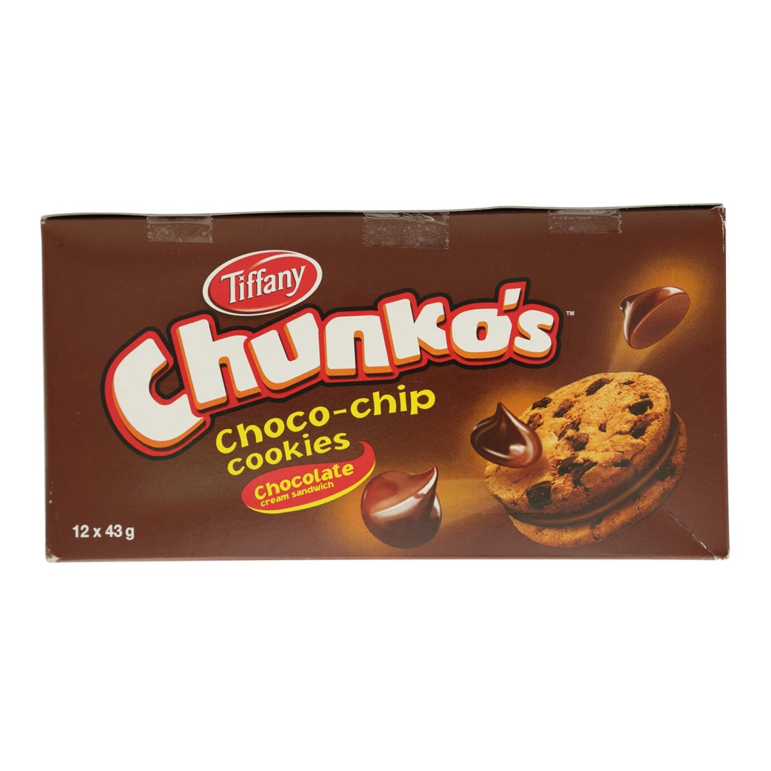 Tiffany Chunko&#39;s Choco Chip Cookies, 43g Pack of 10