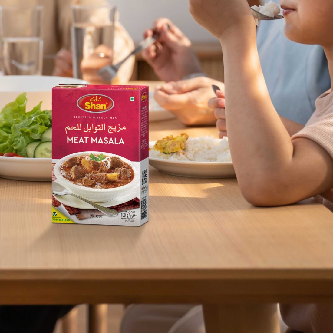 Shan Meat Masala Recipe and Masala Mix, 100g